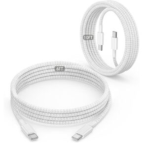 USB C Charger Fast Charging for iPhone 15, [MFi Certified] 20W PD Block for iPad Pro/Air/Mini Type-C Power Block, 3Pack 10Ft&6Ft C to C Cable for iPhone 15/15 Plus/15 Pro/ 15 Pro Max Rapid Charge in Kuwait