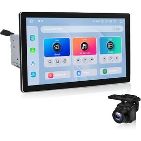 داسايتا G12 ستيريو سيارة مزدوج الدين مع Carplay اللاسلكي وAndroid Auto، 4G LTE، 13.1 بوصة 2000 * 1200 وحدة رأس شاشة تعمل باللمس، GPS، راديو، بلوتوث، WiFi، 6G RAM 64G ROM، Android 12