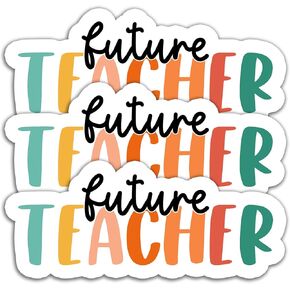 (3 قطع) ملصق للمعلم، ملصق مدرسي مقاوم للماء من الفينيل لتزيين الكتب وأجهزة الكمبيوتر المحمولة والهواتف وزجاجات المياه، هدايا للمعلمين، 3 × 2.5 بوصة in Kuwait