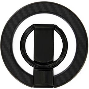 New Metal Magnetic Ring Bracket New Mobile Phone Ring Buckle Desktop Bracket (Carbon Fiber-1) in Kuwait