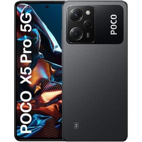 Xiaomi Poco X5 PRO 5G + 4G Volte Global Unlocked 256GB + 8GB GSM 6.67" 108 MP Pro Triple Camera (ONLY Tmobile Mint Tello USA Market) + (Car Fast Car 51W Charger Bundle) (Black (Global Version)) in Saudi Arabia