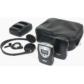 نظام استماع FM شخصي قابل لإعادة الشحن من Williams Sound PFM PRO RCH مع بطاريات قابلة لإعادة الشحن؛ 17 قناة قابلة للتحديد؛ نطاق يصل إلى 150 قدمًا؛ 72 إلى 76 ميغاهيرتز in Kuwait