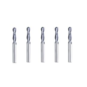 5PCS BRB214 Ball Nose Spiral Router Bit Solid Carbide CNC Router Bit Up Cut Milling Tool with 1/4 Shank, 1/4"CD X 1"CL X 1/4"SD X 2-1/2"OL……