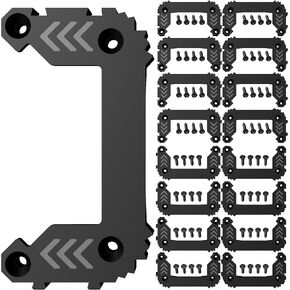 Milwaukee Packout Cleats, Cleat 'n' Feet Cleats Compatible with Milwaukee Packout System, MountTool Box Storage System Anywhere NyVoozy (16, black)