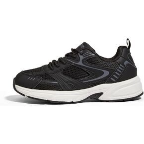 LUCKY STEP Women's Mesh Casual Fashion Sneakers Lace Up Lightweight Running Shoes Non Slip Breathable Chunky Shoes