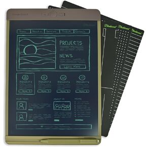 Boogie Board's Blackboard Smart Scan Reusable Notebook - Authentic and Original Letter Size Writing Tablet with Stylus for Home, College Studying, and Office - White, 8.5" x 11" - Limited Edition in Kuwait