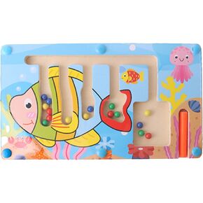 Montessori Magnetic Caterpillar Maze Toy – Interactive Wooden Toy for Early Learning to Enhance Fine Motor Skills Development and Visual Pattern Recognition (Caterpillar)