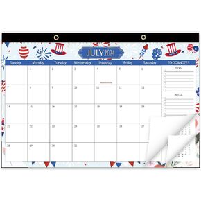 GuassLee Desk Calendar 2024-2025, Desk Top Calendar from Jun. 2024 to Dec. 2025, 17" x 11.5" Large School Year Desk Wall Calendar with To-Do List and Notes for Office School Home Teacher Planning
