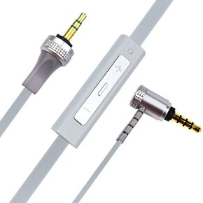 Sqrmekoko Inline Mic Volume Control Aux Audio Cable Compatible with Sony MDR-X10 MDR-XB920 MDR-X910 Headphones (Grey)