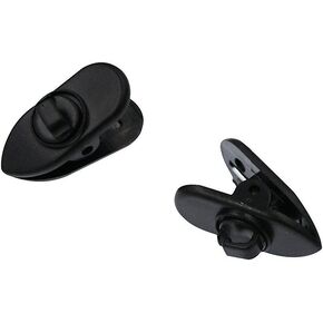 ALXCD Clips for Headphone Wire, 360 Degree Rotate Earphone Mount Cable Clothing Clip, 8 Pcs Black Clips for Most Monster, Sony, Sennheiser and Plantronics Earphone Headset, Pack of 8 (Black)