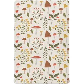 xigua Mushroom Crib Sheet Soft Breathable for Standard Crib and Toddler Mattress,Girls and Boys(52 * 28 * 9in)