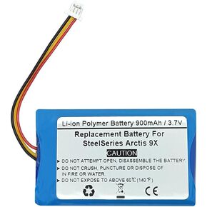 900mAh 3.7V Replacement Battery Compatible with SteelSeries Arctis 9X, Arctis PDP LVL50 Wireless Headset, FT603048P