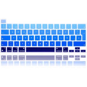 غطاء لوحة مفاتيح رفيع للغاية من السيليكون باللغة الإسبانية لجهاز MacBook Pro 13 New M1 Chip (رقم الموديل: A2338، 2020 Late)، حامي الملحقات إصدار الاتحاد الأوروبي، (أسود)