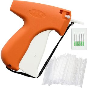 Tagging Gun，Mini Stitch Tagging Gun for Clothing, Tag Attacher Gun Kit Includes 1 Needle,1000 Black and 1000 White Micro Fasteners for Clothes Labeler，Fine Tagging Applications（Black）