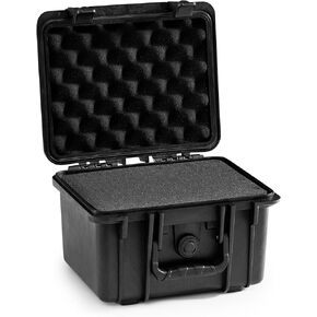 BluBox TSA Approved Waterproof Camera Case - Sturdy IP67 Rated Premium Case with Customizable Foam for Camera, Pistol, Gear, Equipment - 12.4 x 9.6 x 4.9 Inches