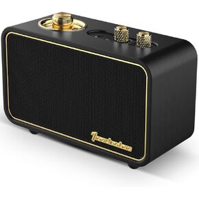 Portable Bluetooth Speaker Retro Wireless Speaker Wood Vintage Small Bluetooth Speaker with Radio AM/FM Retro Decor Speaker with Aux Input Classic Wooden Speaker for Gift Travel Office Home(Wooden)