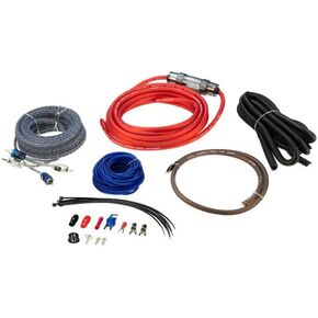 Scosche EFX Vector VPAK8 True 8 Gauge OFC High Current Amp/Subwoofer Wiring Kit - Complete Car Amplifier Installation Kit with Twisted Pair Audio Cables, Remote Wire and in-Line Fuse Holder