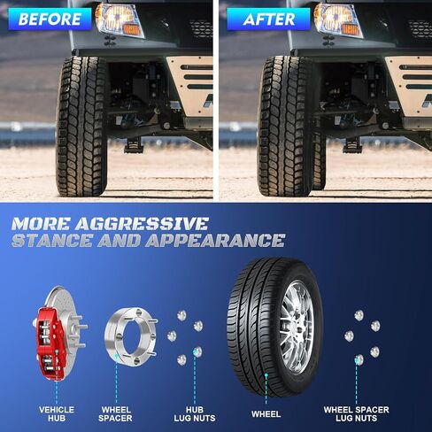 HHCSOP 4x156 2" ATV Wheel Spacers for Polaris RZR 900 2015-2017, Polaris RZR XP 1000 2014 2015 2016 2017 2018, 4PCS Black Wheel Adapters with M12x1.5 Studs & 131mm Bore in Saudi Arabia