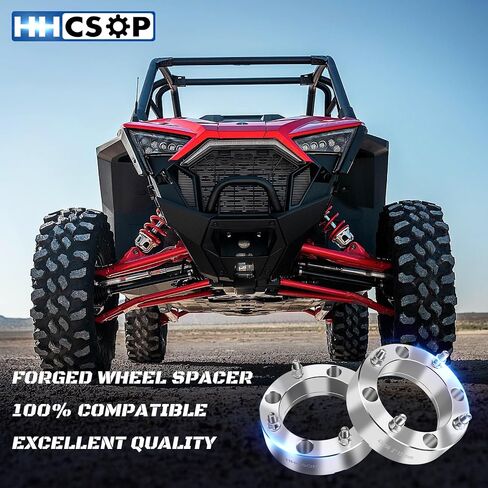 HHCSOP 4x156 2" ATV Wheel Spacers for Polaris RZR 900 2015-2017, Polaris RZR XP 1000 2014 2015 2016 2017 2018, 4PCS Black Wheel Adapters with M12x1.5 Studs & 131mm Bore in Saudi Arabia