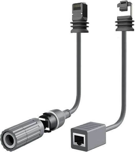 Zunate Starlink مستطيلة الأقمار الصناعية Gen3 V3 استبدال محول الكابل، الجيل 3 RJ45 محول، Starlink كابل RJ45 محولات موصل أنثى، مقاوم للماء محول إيثرنت Starlink للجنرال 3 in Saudi Arabia