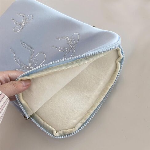 9-11 Inch Tablet Sleeve Case for iPad Pro 11 Air 4 10.2 Tab Protective Bag Bling Bowknot Crystal Studded Laptop Pouch Carrying Case in Saudi Arabia
