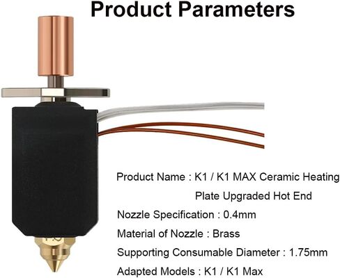HzdaDeve 3D Printer Extruder Kit for Artillery Sidewinder X1 X2 Genius Heater Cartridge Thermistor NTC 100K Nozzle 1.75mm Filament in Saudi Arabia
