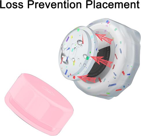 2 Pcs Waterproof Airtag Dog/Cat Collar Case for Apple GPS Tracker Whit Pets,Dog,Cat,Hidden Silicone Case Holder for Fits Most pet Collars for All Apple Airtag(Black&White) in Saudi Arabia