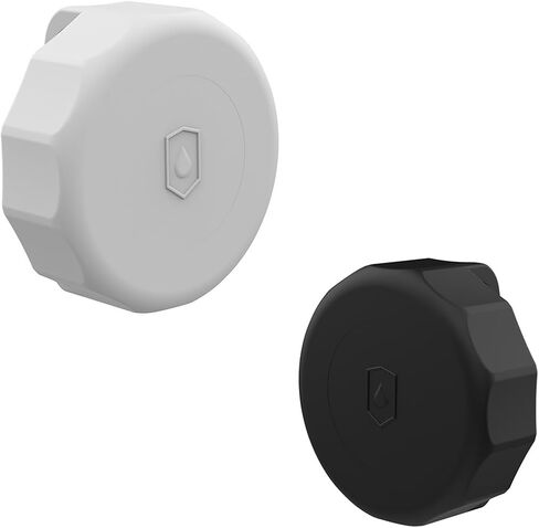 2 Pcs Waterproof Airtag Dog/Cat Collar Case for Apple GPS Tracker Whit Pets,Dog,Cat,Hidden Silicone Case Holder for Fits Most pet Collars for All Apple Airtag(Black&White) in Saudi Arabia