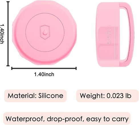 2 Pcs Waterproof Airtag Dog/Cat Collar Case for Apple GPS Tracker Whit Pets,Dog,Cat,Hidden Silicone Case Holder for Fits Most pet Collars for All Apple Airtag(Black&White) in Saudi Arabia