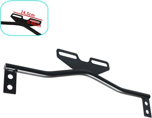 Motorcycle Turn Signals Fog Light Turn Light Bar Kit with Bracket Set Black in Kuwait