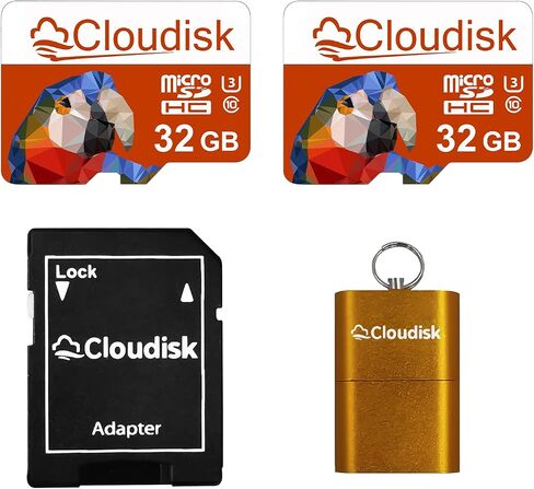 Pack of 2 Parrot-Prime Micro SD Card 2GB Flash Memory Card C6 with SD Adapter (2GB) in Saudi Arabia