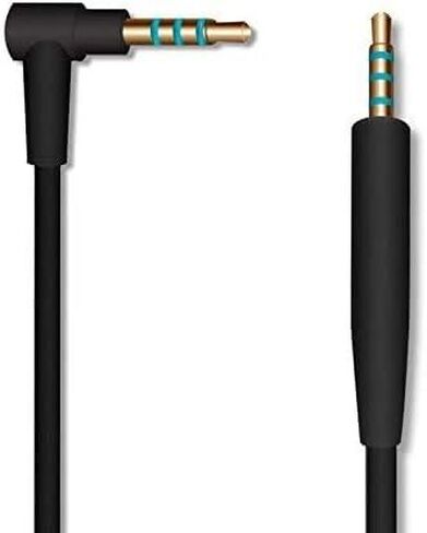 خط سلك كابل الصوت عن بعد بميكروفون مدمج من Sqrmekoko لسماعات Bose QuietComfort 25 QC25 (أسود) in Saudi Arabia