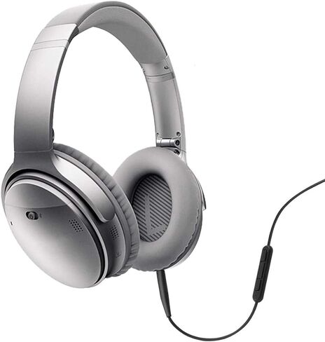 خط سلك كابل الصوت عن بعد بميكروفون مدمج من Sqrmekoko لسماعات Bose QuietComfort 25 QC25 (أسود) in Saudi Arabia
