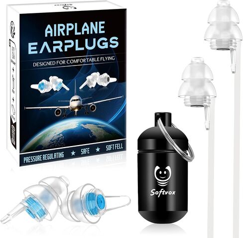 Motorcycle Ear Plugs 2 Pairs, Wind Noise Reduction & Prevent Hearing Damage, Soft Comfortable Reusable Earplugs for Motorsports, Touring, Racing, Riding, Shooting, 2 Sizes Fit All Ear Canal in Saudi Arabia