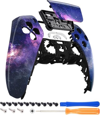 eXtremeRate Stars Explorer Front Housing Shell with Touchpad Compatible with ps5 Controller BDM-010 BDM-020 BDM-030 BDM-040, DIY Replacement Shell Custom Touch Pad Cover Compatible with ps5 Controller in Saudi Arabia