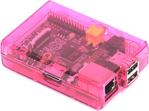 مكونات sb حافظة Raspberry Pi (وردي) شفافة ومغلقة للطراز B والطراز A in Kuwait
