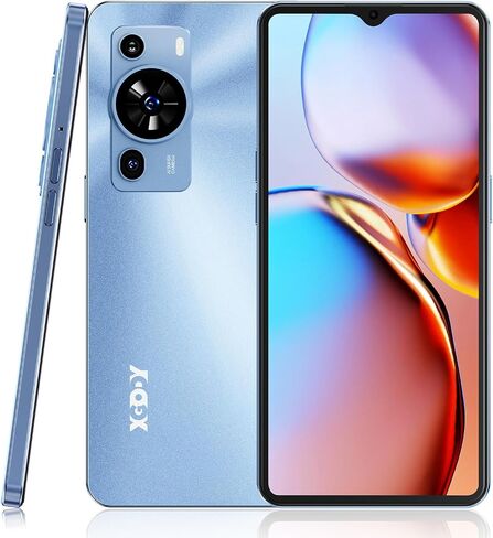 Xgody Mate 50 Unlocked Android Phone, 6.56'' HD Incell Screen, 4G LTE Dual Sim Unlocked Cell Phone, 4500mAh Smart Phone, Face Unlock Smartphones, Camera 18MP+5MP Mobile Phone (Mate 50, Navy Blue) in Saudi Arabia