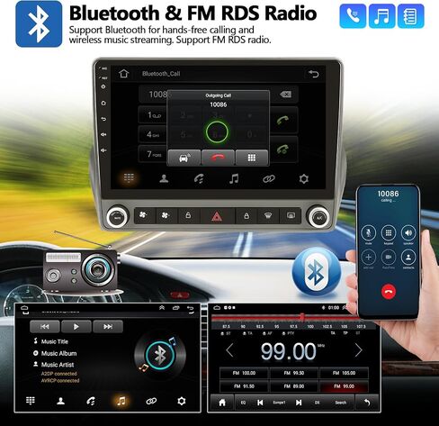 2G+64G Car Stereo Radio for Chevy Camaro 2010 2011 2012 2013 2014 2015 Android 13 Radio with Wireless CarPlay Android Auto 9" Touch Screen Head Unit with HiFi GPS Navigation Bluetooth FM Backup Camera in Saudi Arabia