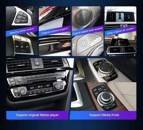 12.3 بوصة Android13 Apple Carplay لسيارات BMW 3 SeriesF30/F31/F34(2013-2017) لسيارات BMW 4 SeriesF32/F33/F36(2013-2017) نظام NBT الأصلي مشغل فيديو للسيارة ملاحة GPS الوسائط المتعددة. in Kuwait