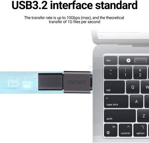 USB C to USB Adapter, 2 Pack 10Gbps USB 3.2 Gen 2 Fit Side by Side, USB C Male to USB A 3.2 Female Adapter Compatible with iPhone15 Pro Max/iPad/iMac/Mac Pro and Thunderbolt 4/3 in Saudi Arabia