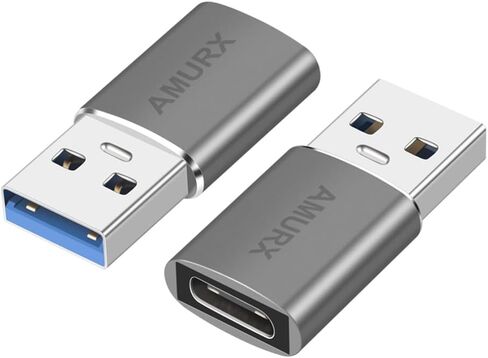USB C to USB Adapter, 2 Pack 10Gbps USB 3.2 Gen 2 Fit Side by Side, USB C Male to USB A 3.2 Female Adapter Compatible with iPhone15 Pro Max/iPad/iMac/Mac Pro and Thunderbolt 4/3 in Saudi Arabia