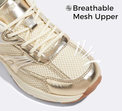 LUCKY STEP Women's Mesh Casual Fashion Sneakers Lace Up | Lightweight Running | Non Slip Breathable | Chunky in Saudi Arabia
