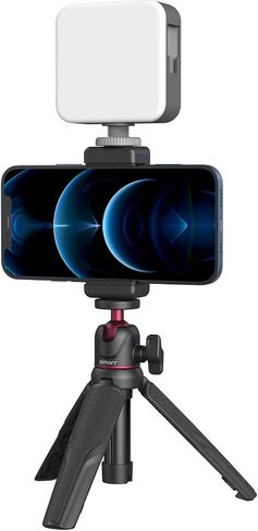 simorr Vigor VK-50 Vlog Tripod Kit with Vibe P96 Video LED Light, Wave S1 Lite Microphone in Saudi Arabia