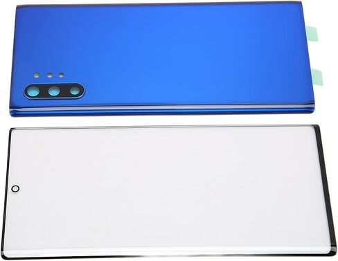 Replacement Rear Glass Cover Front Outer Screen Glass Cover Set for Galaxy Note 10 Plus. (Black) in Saudi Arabia