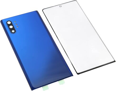 Replacement Rear Glass Cover Front Outer Screen Glass Cover Set for Galaxy Note 10 Plus. (Black) in Saudi Arabia