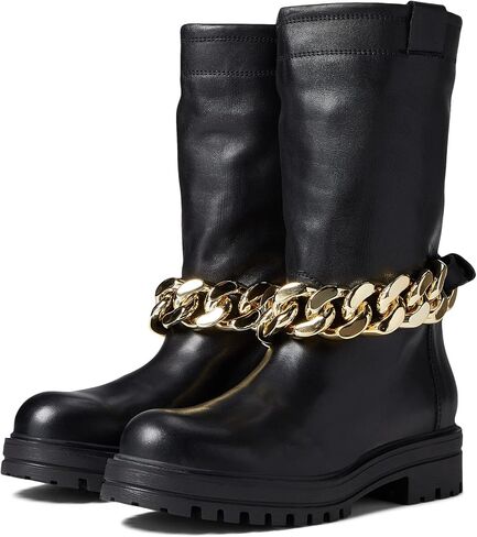 Steve Madden Womens Devotion Leather Slip On Mid-Calf Boots in Saudi Arabia