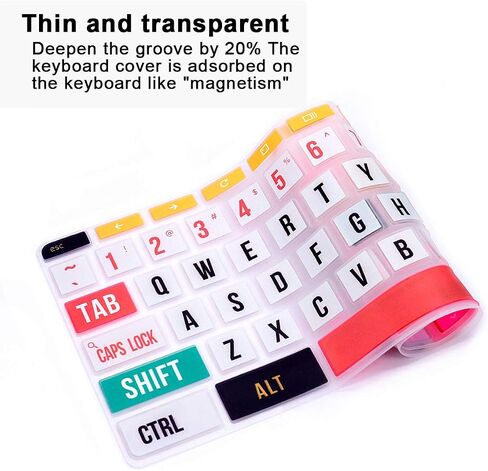 Creative Font English Keyboard Cover for HP Chromebook 11.6 & 14 Inch in Kuwait