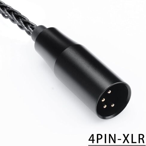 HD600 Audio Cable,8N Single Crystal Silver-Plated Mixed Cord Compatible with Sennheiser HD650 HD580 HD660S HD6XX HD565 HD545 Headphones 6.5ft 4PIN XLR in Saudi Arabia