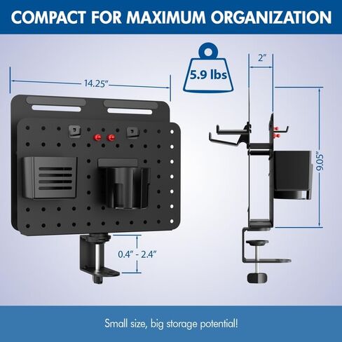 Desk Pegboard 2 PCS - Computer Desk Accessories Set for Office Home - Work Desk Organizer - Privacy Panel for Gaming Desk in Saudi Arabia