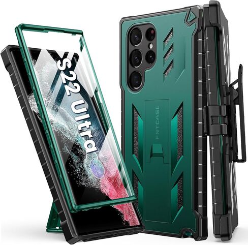 FNTCASE for Samsung Galaxy S22 Ultra Case, Built-in Screen Protector in Kuwait
